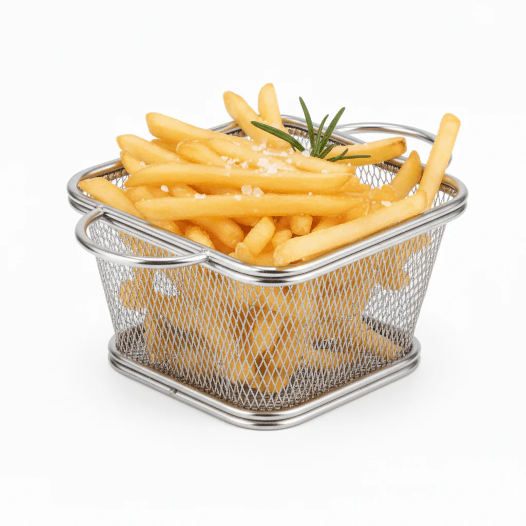 AKDC Mini Stainless Steel Deep Fryer Basket (15×9×6 cm) - Image 2