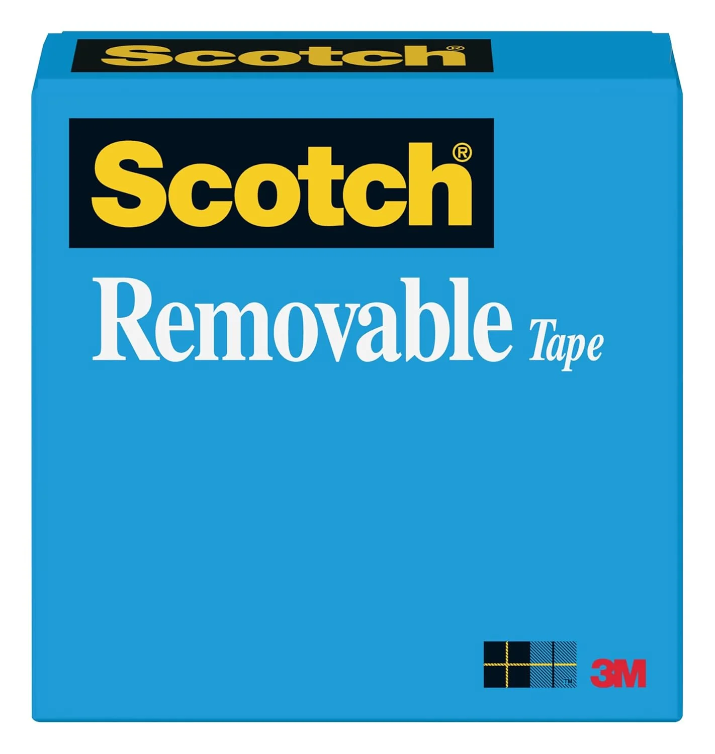 3M Scotch Removable Tape, 3/4 X 1,296-Inches, 1-Inch Core (811), Acrylic, Multicolour, 2.75X2.75X1 cm