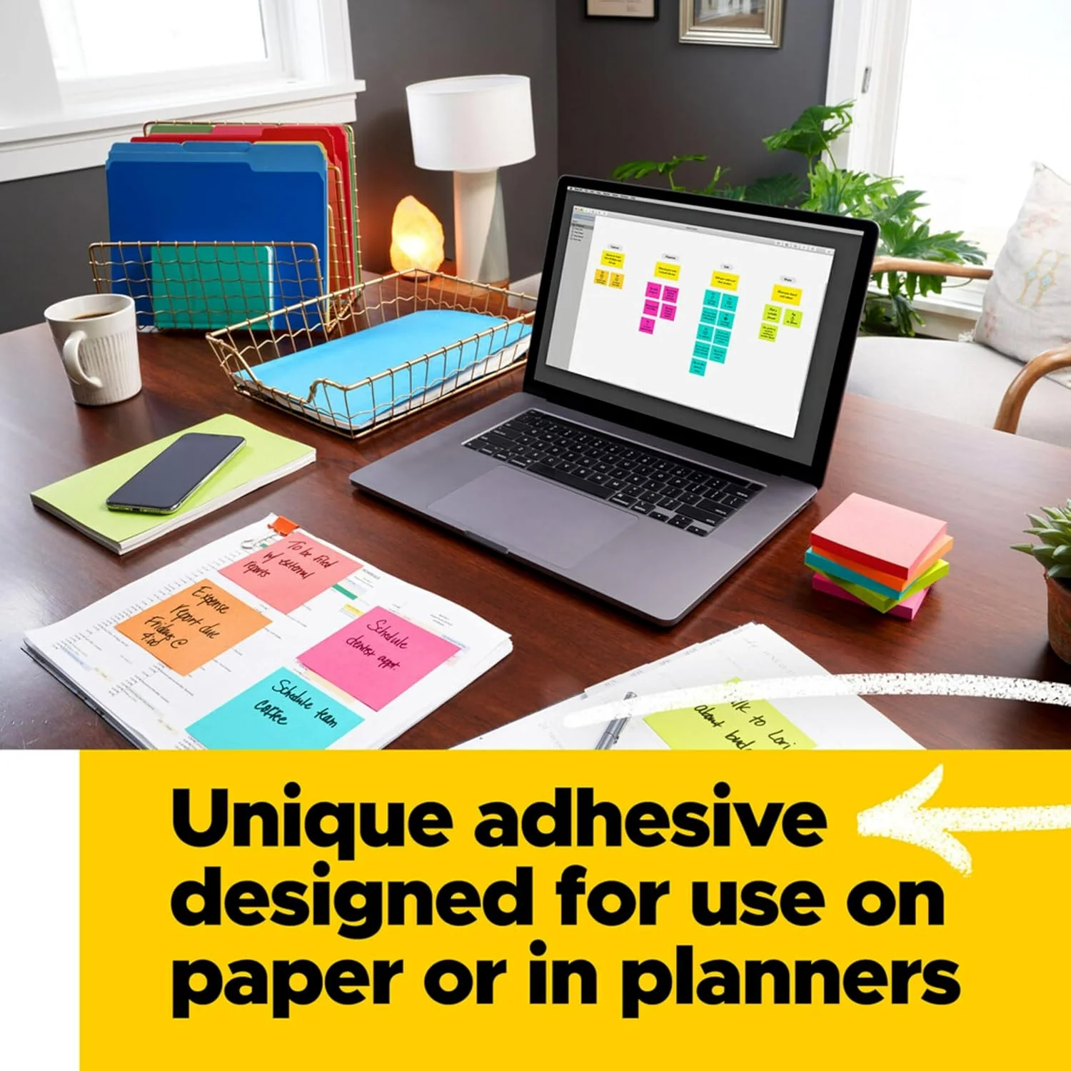 Post-it Notes Neon Colors 635-5AN, 3 x 5 in (76 mm x 127 mm), Lined, Pastel Colors - Sticky Notes For Note Taking, To Do Lists and Reminders, Clean Removal, Recyclable, 100 sheets/pad, 5 pads/pack - Image 3