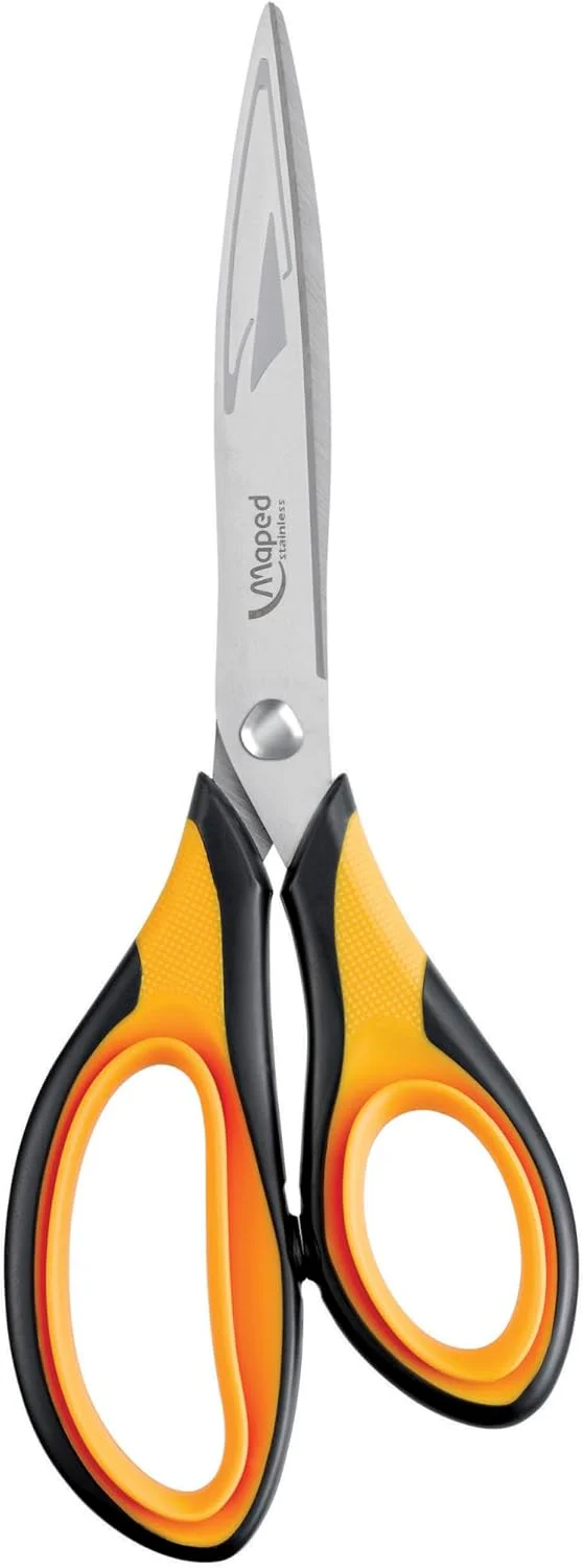 Maped Ultimate Precision Scissors 8.25 Inches, Black/Orange - Image 3