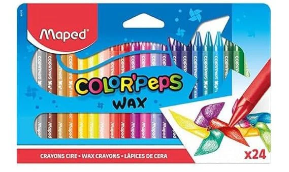 Maped Color'Peps Wax 861013 Wax Crayons Box Of 24