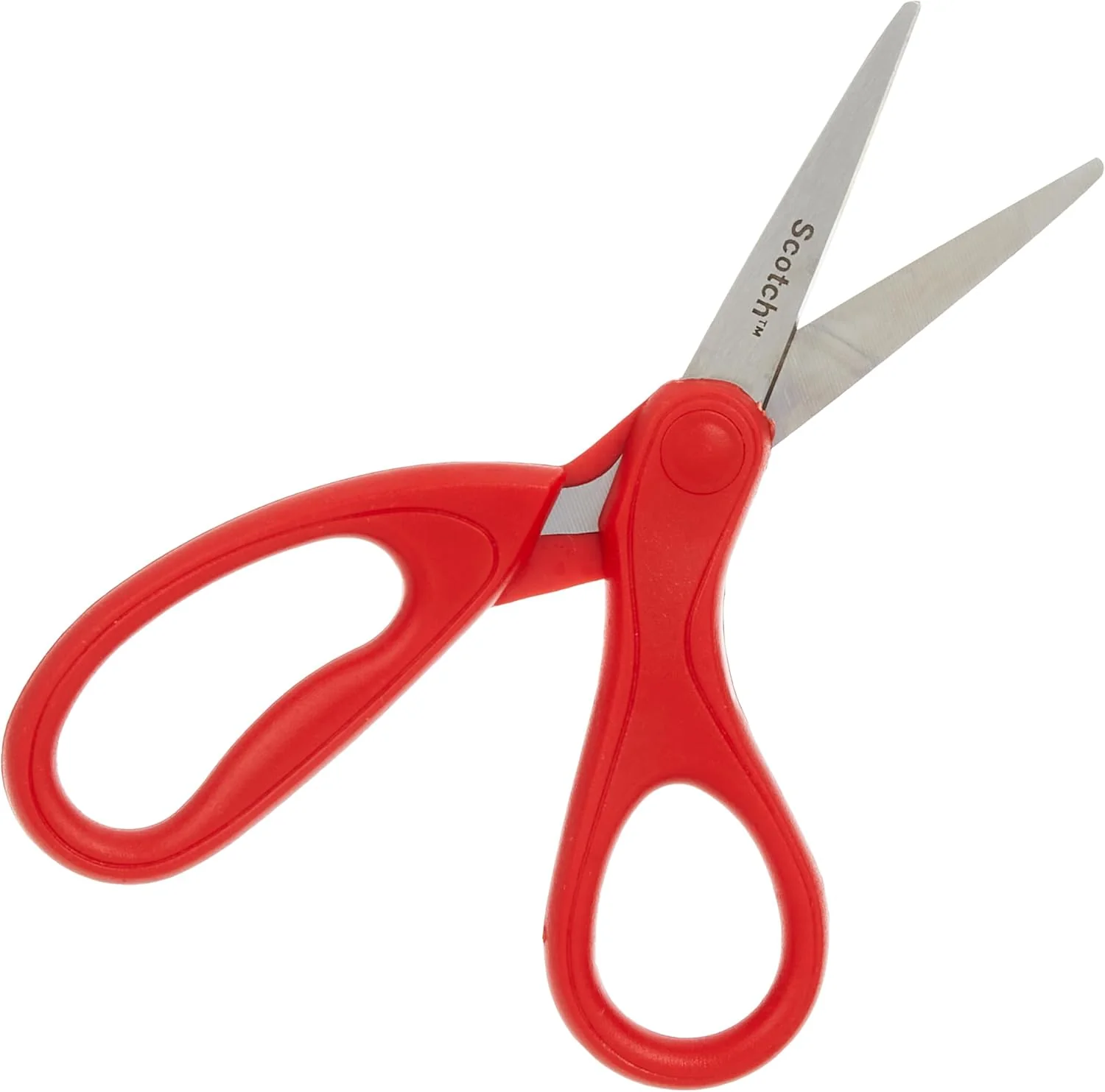 Scotch Universal Home & Office Scissor(15 cm), 1 scissors/pack | Stainless Steel Blades | Red color | Multipurpose | Office, Home and School use | Scissors - Image 2