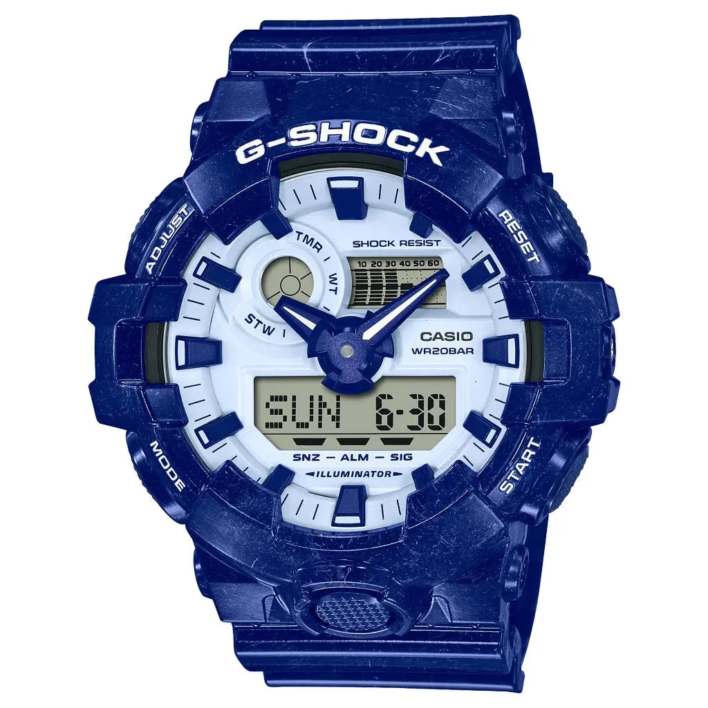 Casio G-Shock GA-700BWP Blue Porcelain Editio
