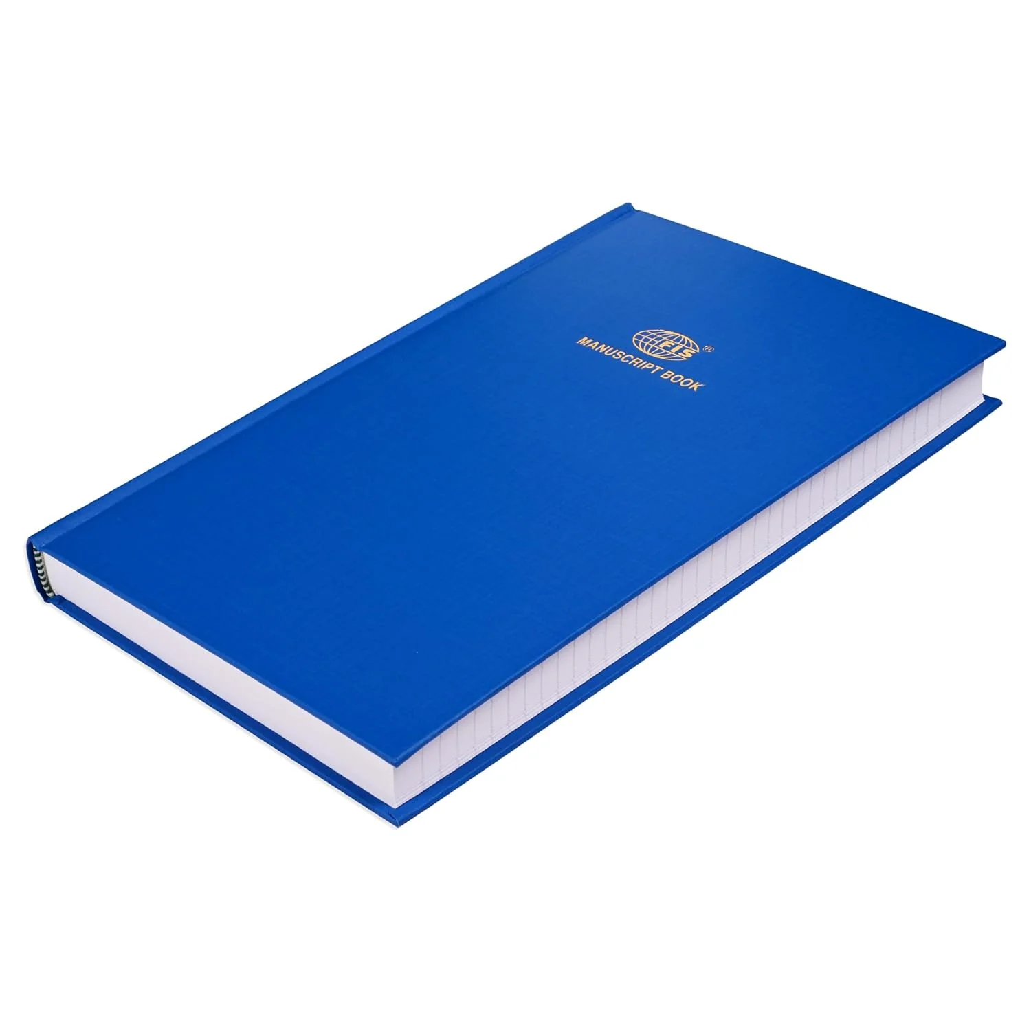 FIS Manuscript Book | Single Ruled 8mm | 336 Sheets | F/S Size (210 × 330 mm) | Blue Hard Cover — FSMNFS7Q