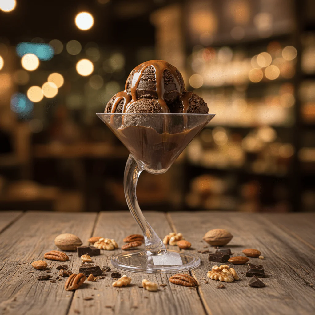 Acrylic Footed Ice Cream Glass — 150ml | Crystal Clear Dessert Coupe - Image 3