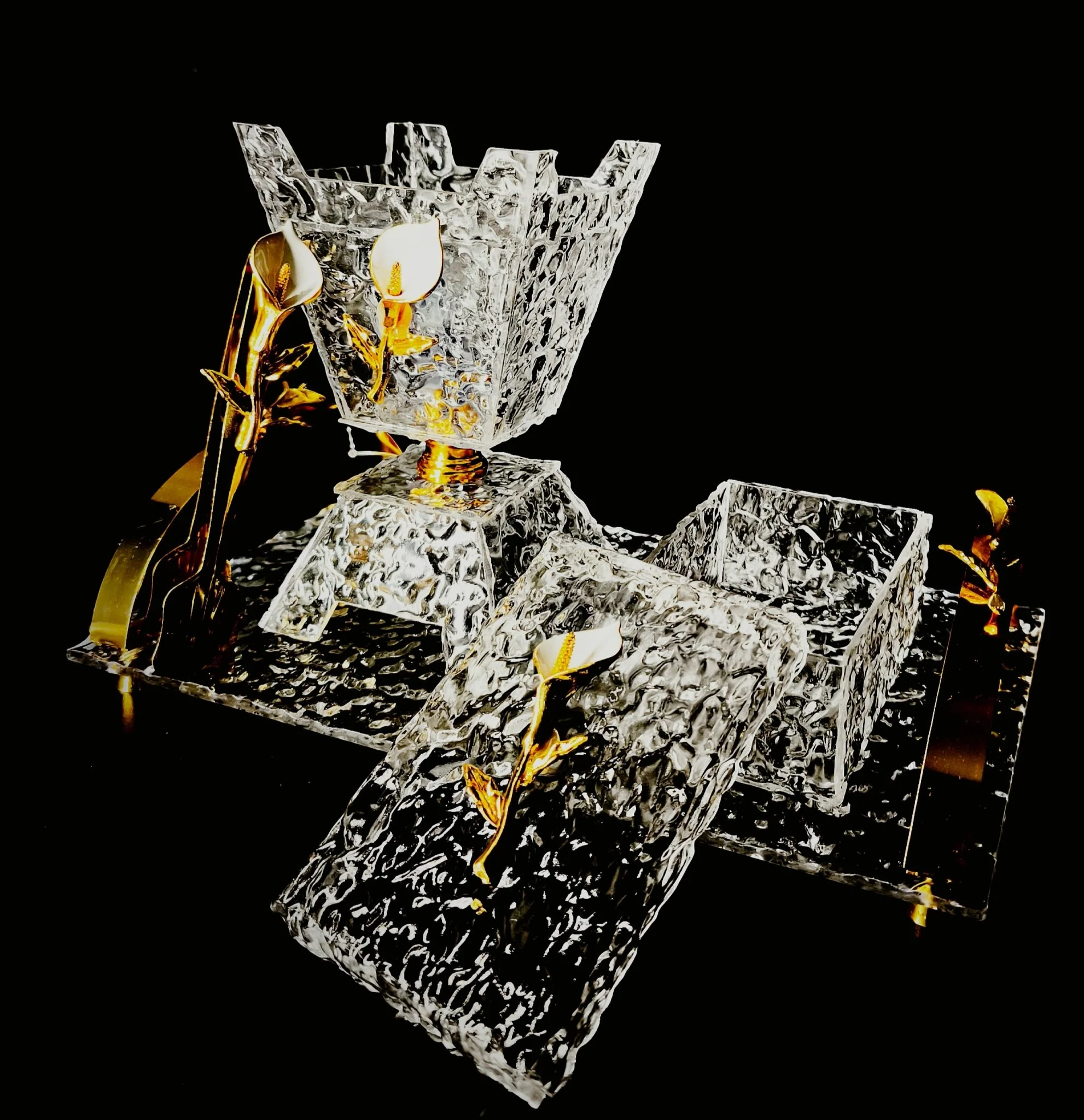 Acrylic Incense Burner With Tray Set 1122 - Image 3