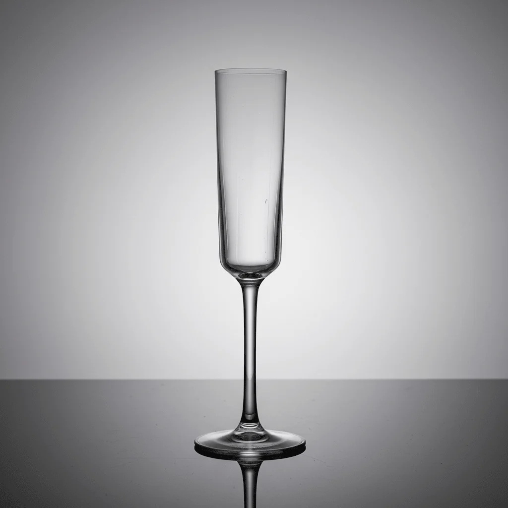 Acrylic Plain Footed Stem Glass 230ml — Crystal-Clear Champagne Flutes - Image 3