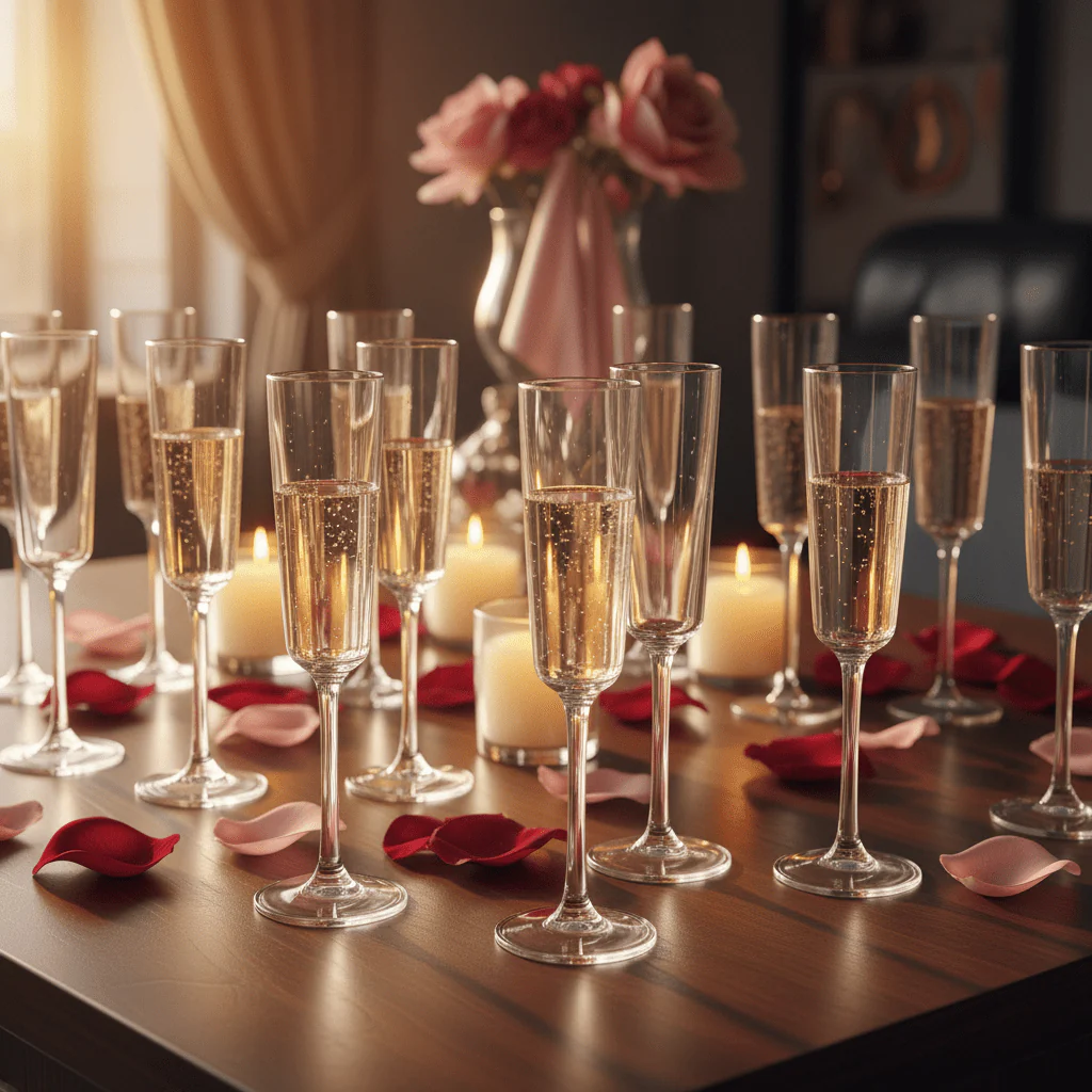 Acrylic Plain Footed Stem Glass 230ml — Crystal-Clear Champagne Flutes - Image 4