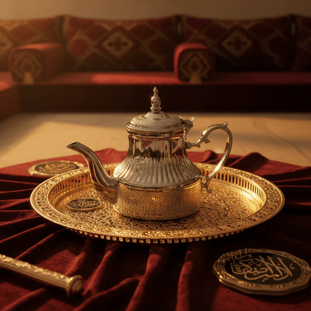 Afco Silver Stainless Steel Arabic Tea & Coffee Pot — 0.8 Litre | Ornate Engraved Dallah - Image 4