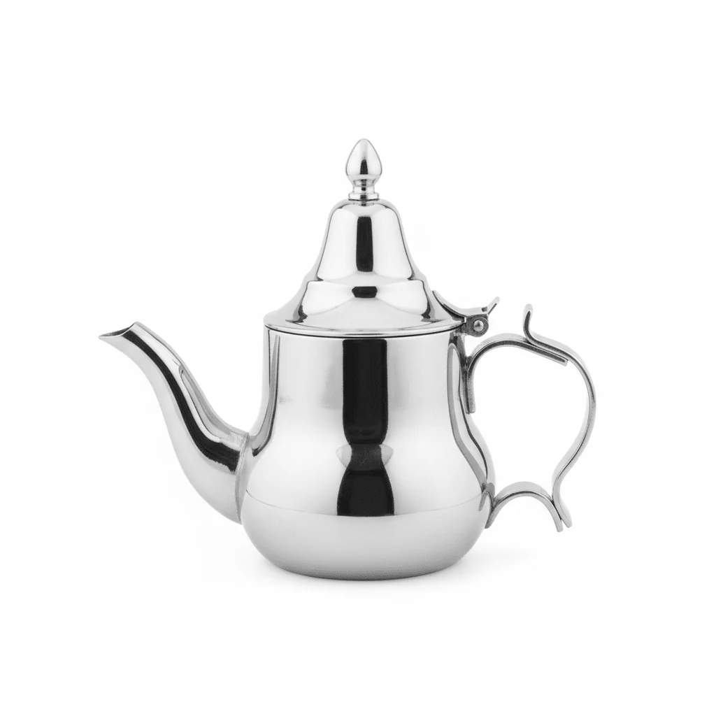 Afco Stainless Steel Moroccan Tea Pot 300ml – Mirror-Polished Silver