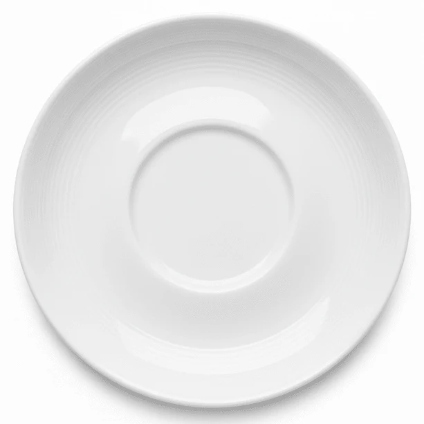 AFCO White Ceramic Tea Saucer 6 Inch – Cup Saucer Plate for Tea & Coffee Serving