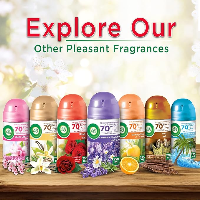 Air Wick Air Freshener Freshmatic Refill Rose, 250ml - Image 7
