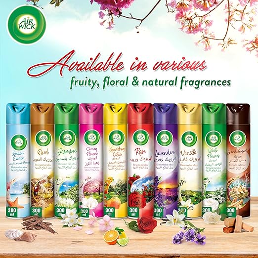 Air wick Freshener Aerosol Rose 300ml, Pack of 3 - Image 7