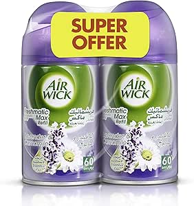 Air Wick Freshmatic Lavender and Chamomile Air Freshener Refill, 250 ml, Pack of 2