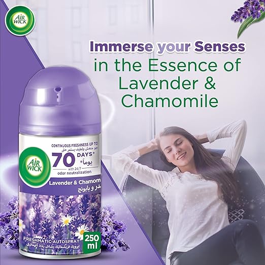 Air Wick Lavender Freshmatic Air Freshener Refill, Pack of 3 x 250ml - Image 3