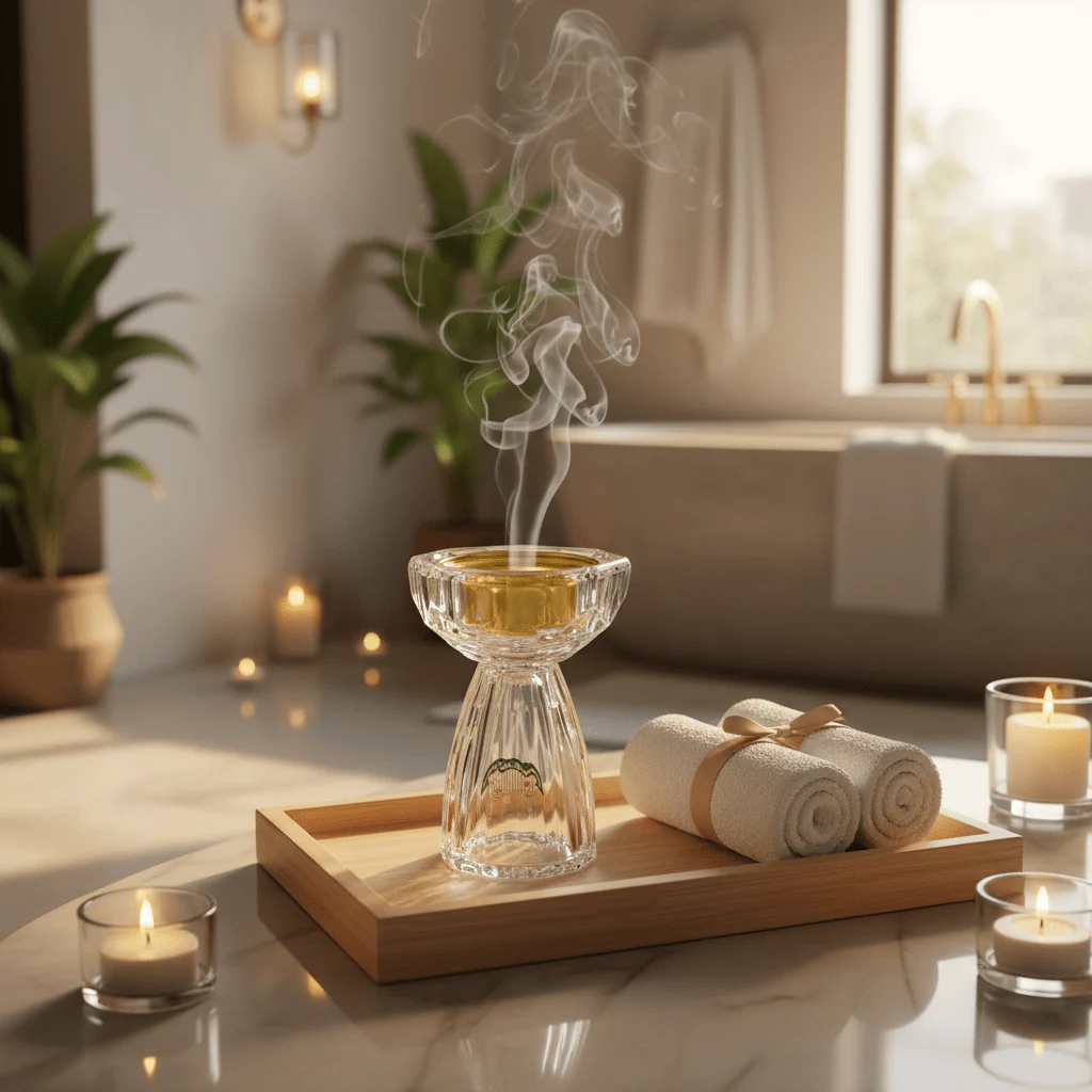 AKDC 13.5cm Premium Crystal Incense Burner for Aromatherapy, Meditation, Relaxation, and Elegant Interior Decoration - Image 2