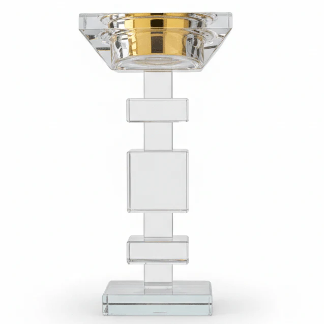 AKDC 18.5cm Elegant Glass Incense Burner for Aromatherapy, Meditation, and Decorative Home Use