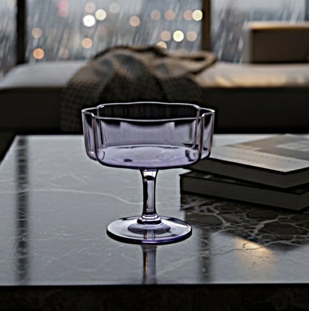 AKDC 250ml Violet Transparent Cocktail Glass – Elegant Glassware for Cocktails, Mocktails & Party Drinks - Image 2