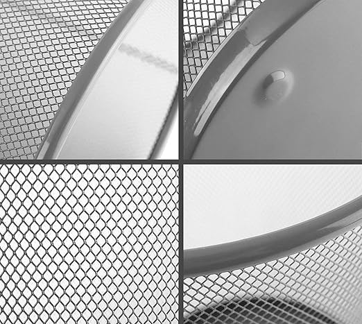 AKDC 3-Pack Round Silver Color Metal Mesh Wastebasket Recycling Bin Waste Paper Basket Trash Cans for Kitchen Bathroom, Bedroom, Office Dustbin Multipurpose (Round - Silver) - Image 4