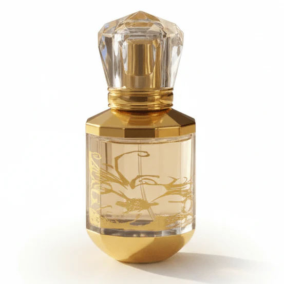 AKDC 30ml elegant glass perfume bottle with gold detail luxury refillable fragrance container premium gift