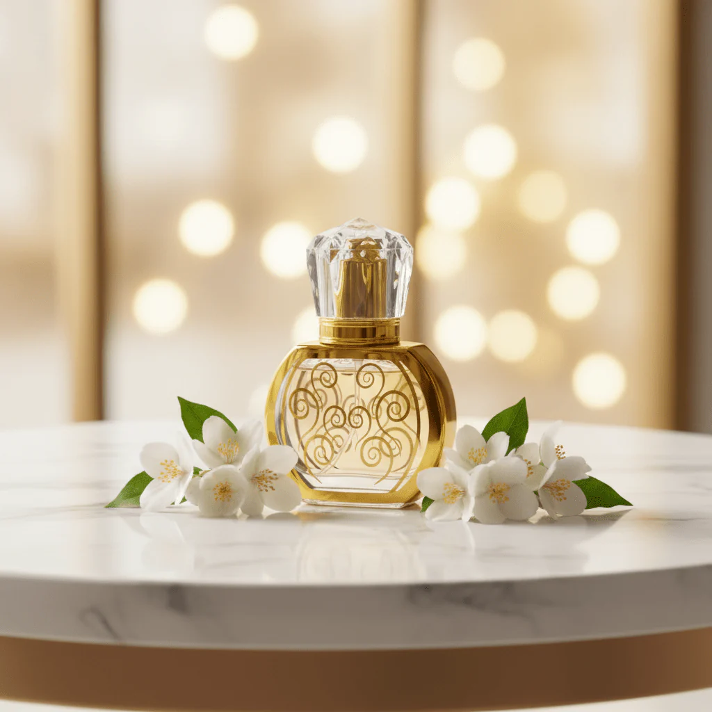 AKDC 30ml glass perfume bottle with gold finish refillable luxury fragrance container gift item - Image 2