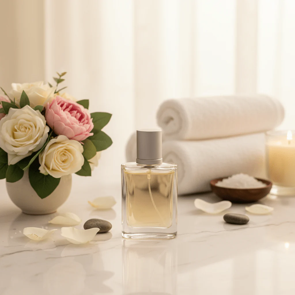 AKDC 30ml refillable glass perfume bottle with grey cap modern luxury fragrance container stylish gift - Image 2