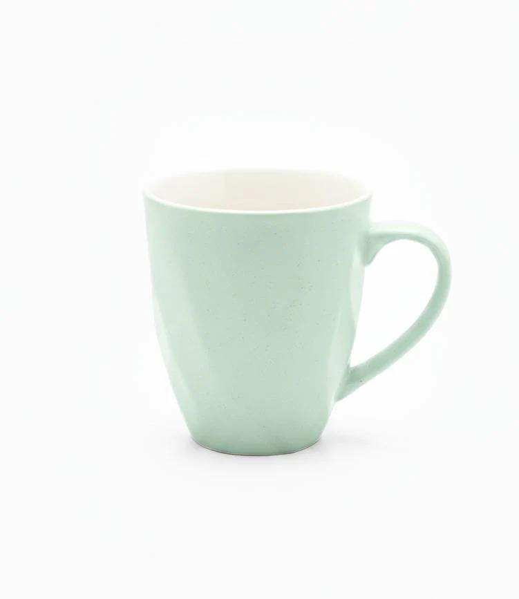 AKDC 400ml Light Green Ceramic Mug with Dotted Pattern – Fun, Playful & Eye-Catching Coffee Mug - Image 2