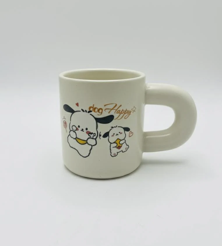 AKDC 400ml Yellow Ceramic Mug with Doggy Design – Pet Lover Edition for Fun & Lively Coffee Time - Image 2