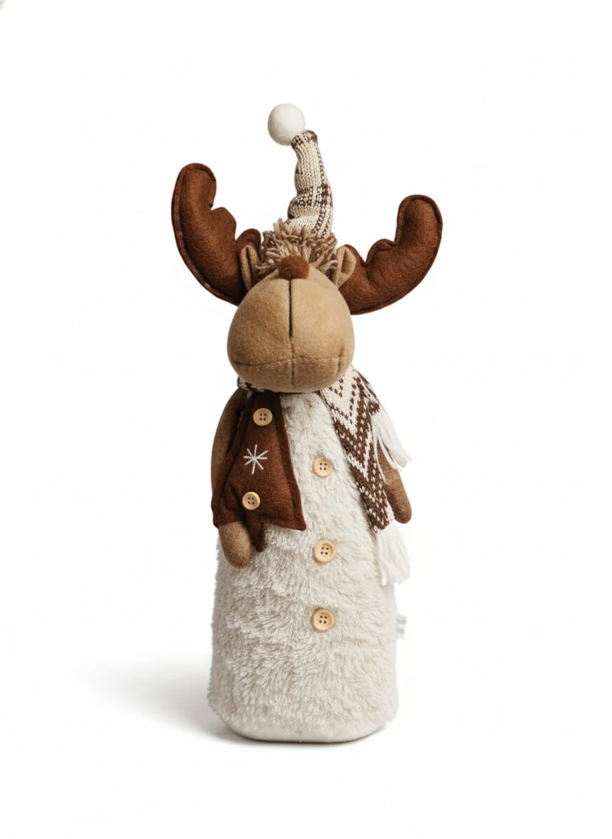 AKDC 40cm Deer Christmas Décor Figurine – Elegant Standing Reindeer Ornament for Home, Table & Holiday Display - Image 2