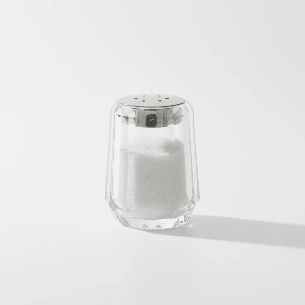 AKDC Acrylic Ribbed Salt & Pepper Shaker 40g, Transparent