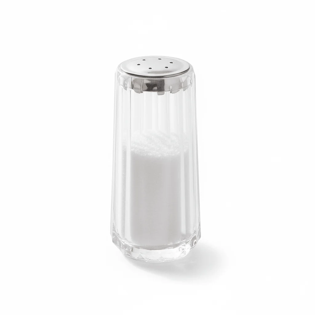 AKDC Acrylic Ribbed Seasoning Bottle 50g, Transparent