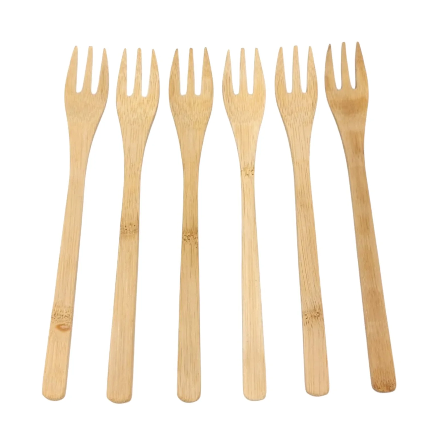 AKDC Bamboo Disposable Forks Biodegradable Flatware for Kidsâ€™ Birthdays, Weddings, Parties & Everyday Dining | Durable, Splinter-Free, and Compostable Utensils-Set Of 6Pcs-19cmX3cm