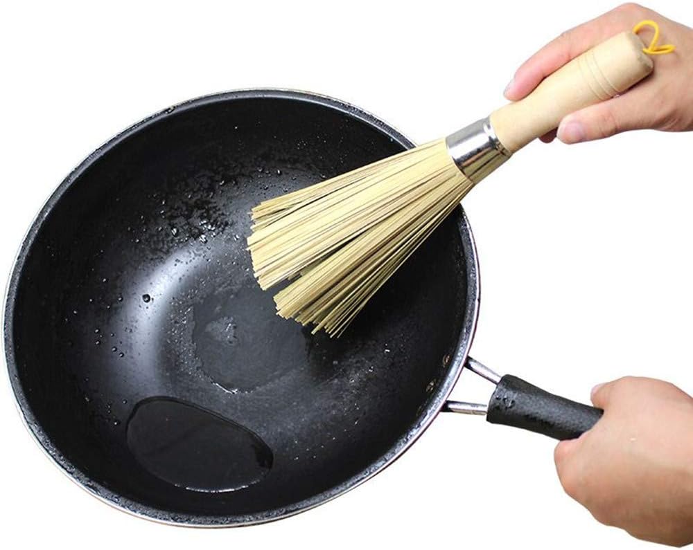 AKDC Bamboo Wok Brush/Pot Cleaner 28cm - Image 3