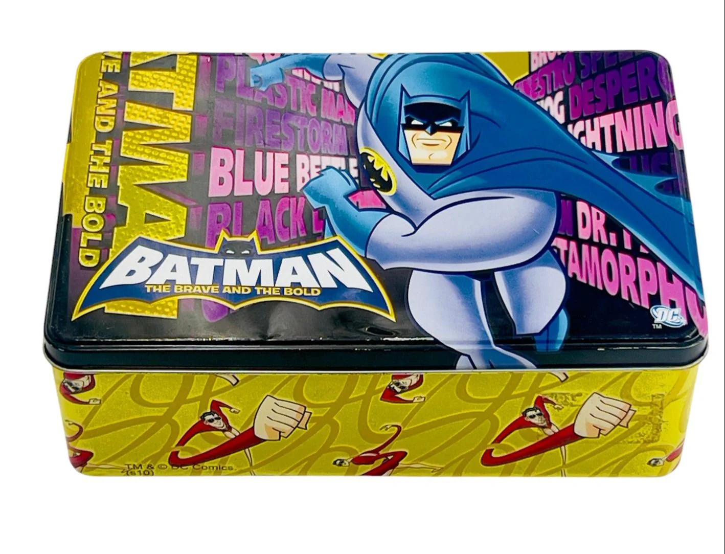 AKDC Batman Metal Canister 20cm*13cm*7.5cm, Yellow- W09802