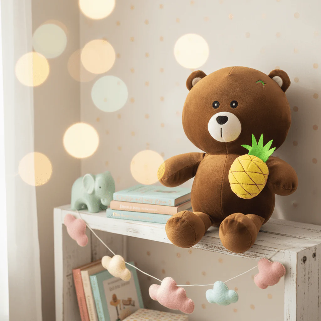 AKDC Brown Bear Plush Toy 35cm Soft Stuffed Teddy Bear Toy Gift for Kids Birthday Present - Image 2