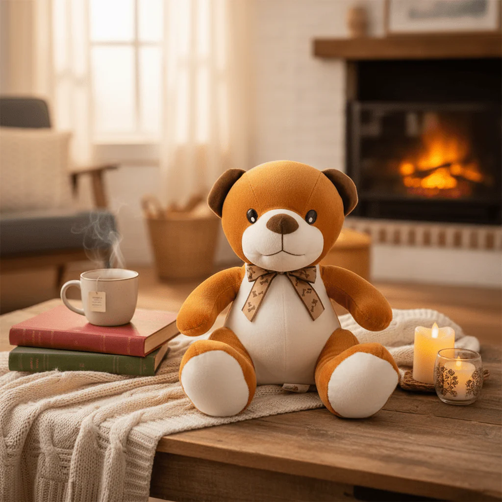 AKDC Brown Color Dog Soft Plush Toy – 30 cm Stuffed Animal for Kids - Image 2