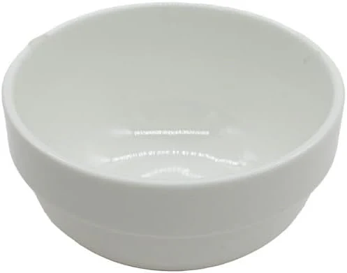 AKDC Ceramic Bowl W/Metalen Base 39.5 X 27.6 X 26.3 Cm White/Brown - Image 3