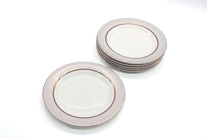 AKDC Ceramic dinner Plate 8inch set of 6 Multicolor - Image 2