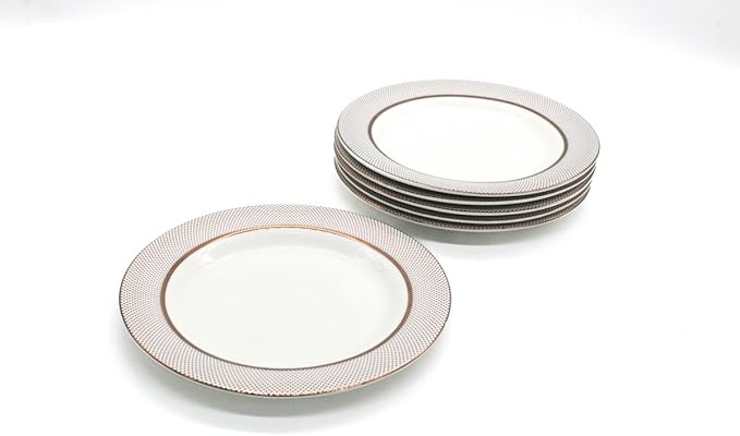 AKDC Ceramic dinner Plate 8inch set of 6 Multicolor - Image 3