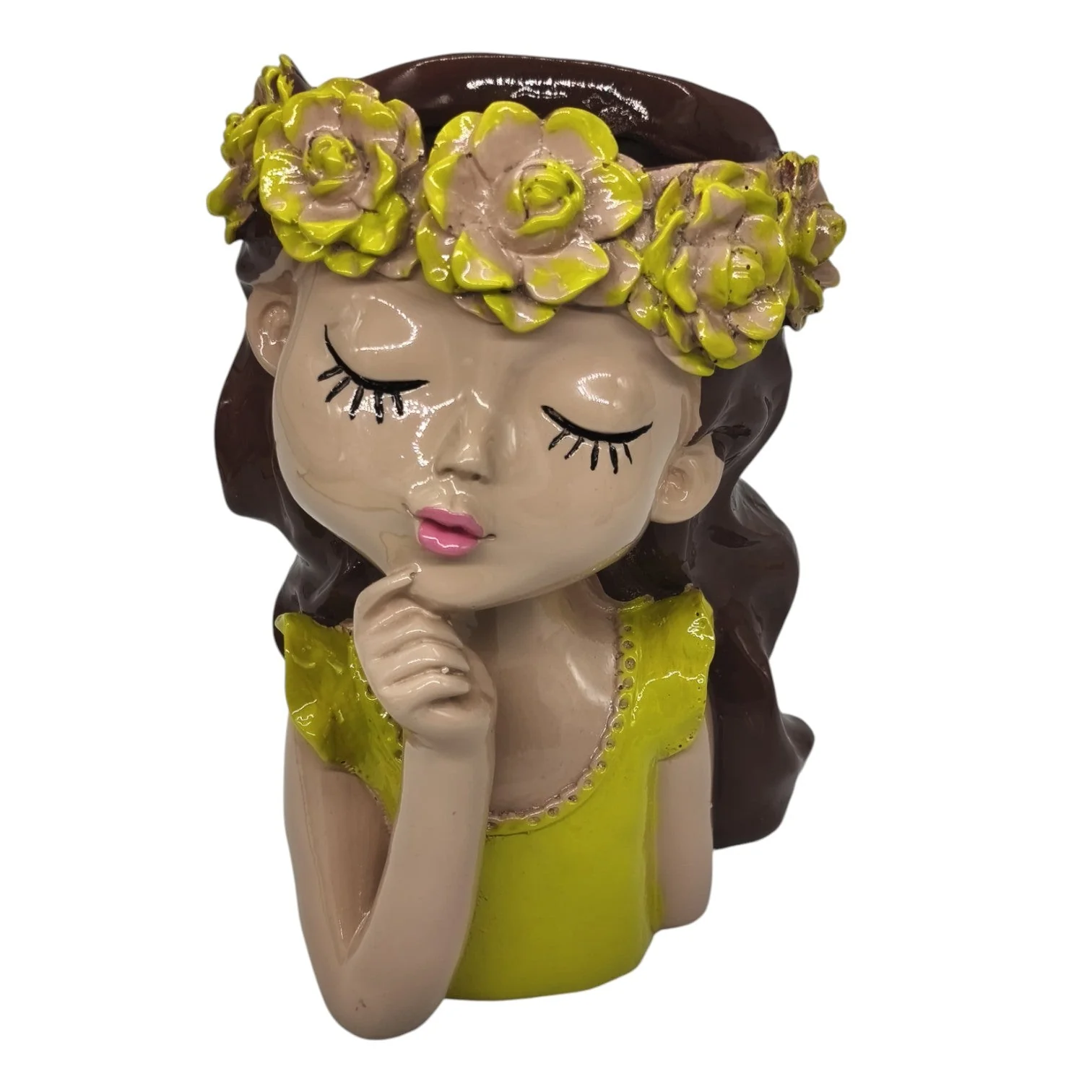 AKDC Ceramic Doll Vase Elegance Versatile Decor Accents for Living Room Home Decor Dinner Table Wedding Dinner Living Room-25cmX13cm