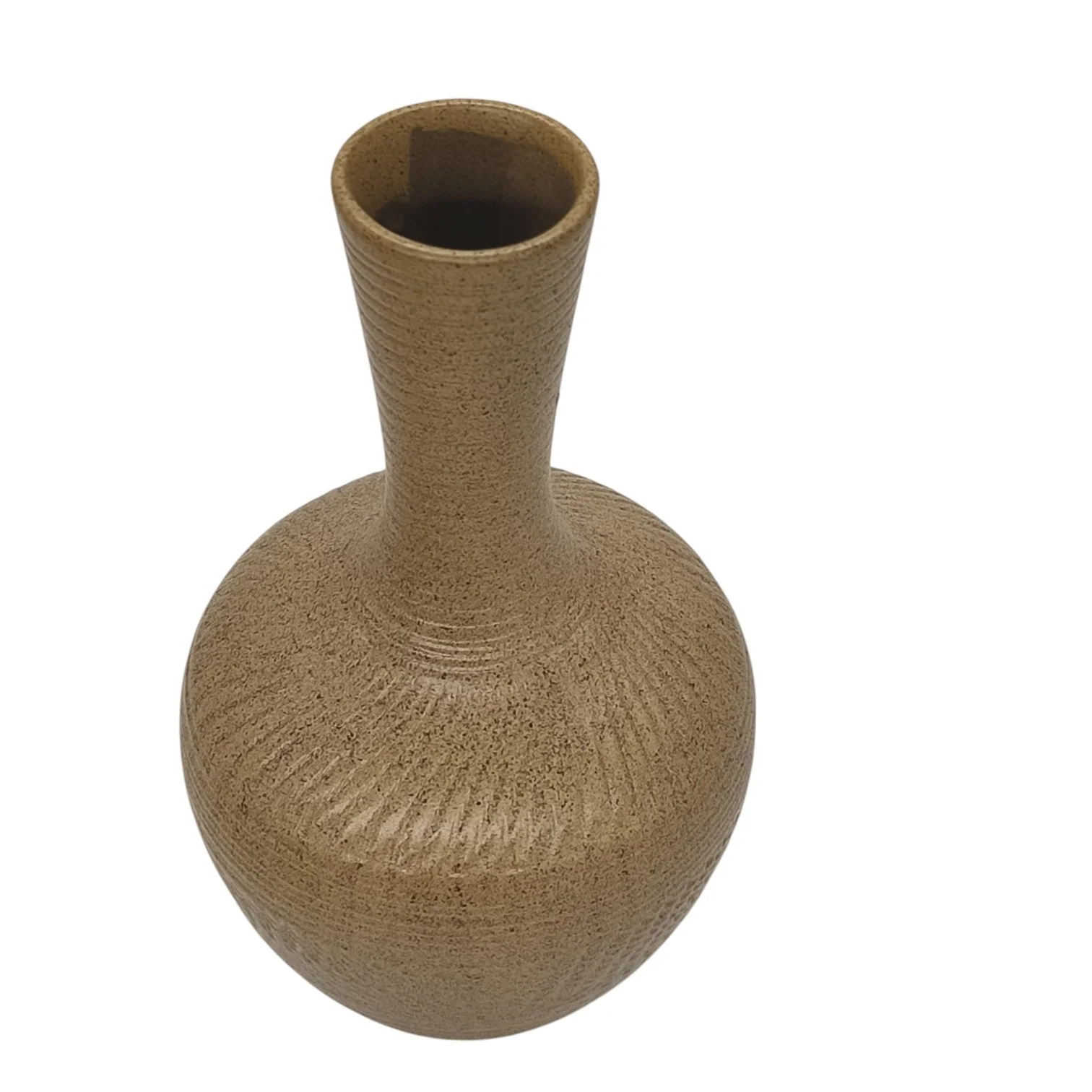 AKDC Ceramic Flower Vase Design and Unique Shapes, Floor Vase for Bedroom, Living Room, Office & Kitchen-35cmX7cm-Brown - Image 3