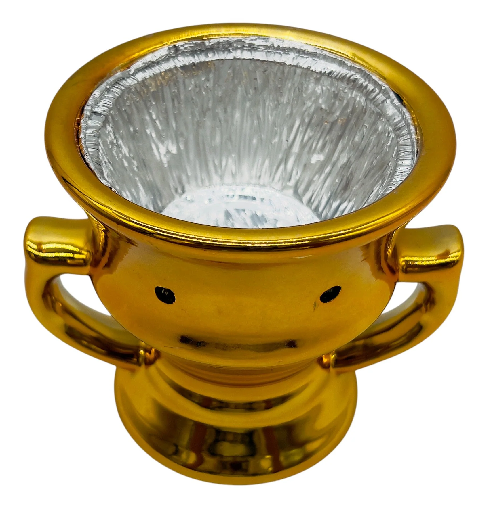 AKDC Ceramic Incense Burner – Elegant Gold Color, 11×7cm - Image 2