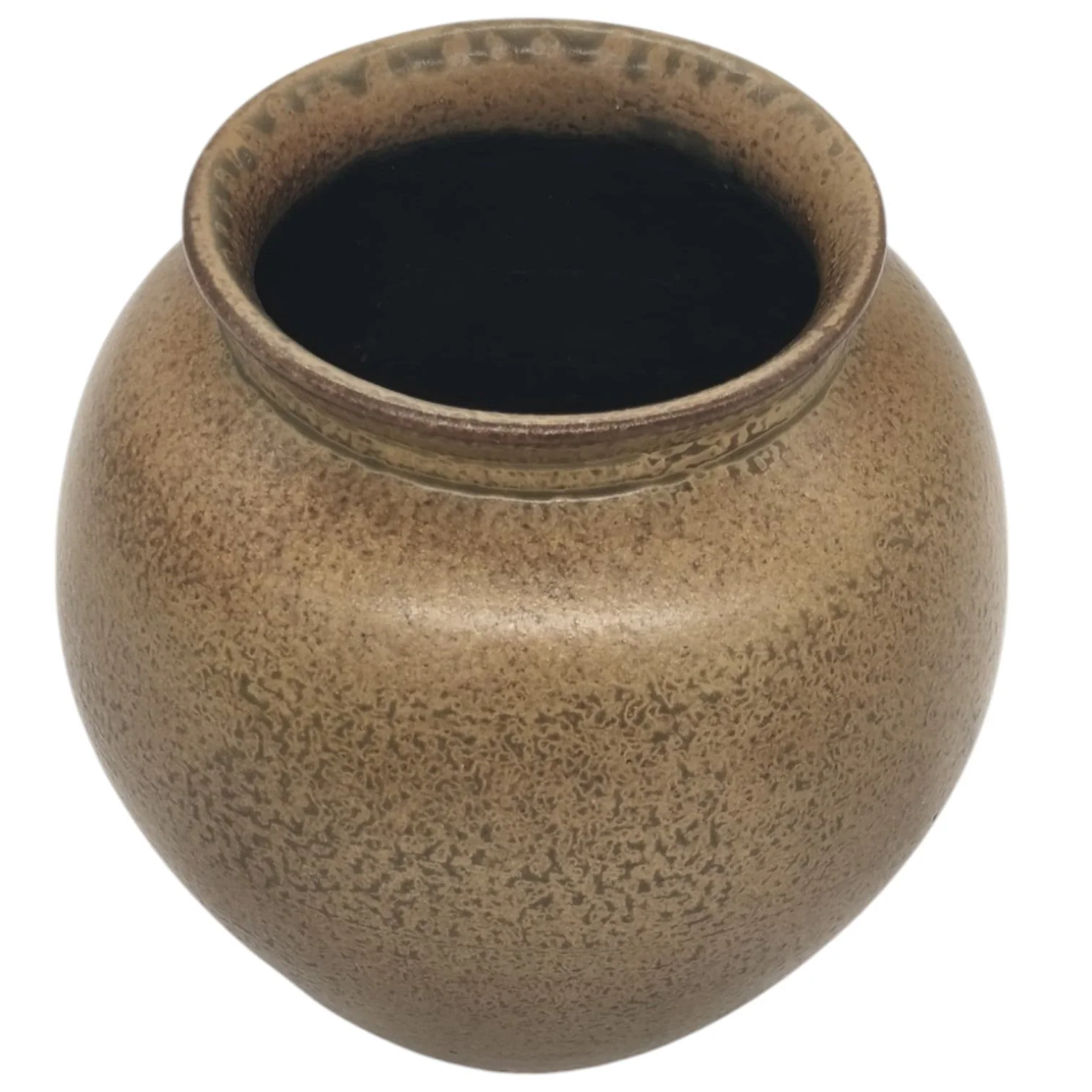 AKDC Ceramic Plant Pot, Handcrafted Flower Vase Garden Pots, Versatile Stylish Flower Pot, Storage Container Planter Pot for Home Office Event Decor (18cmx12cm)Brown - Image 3