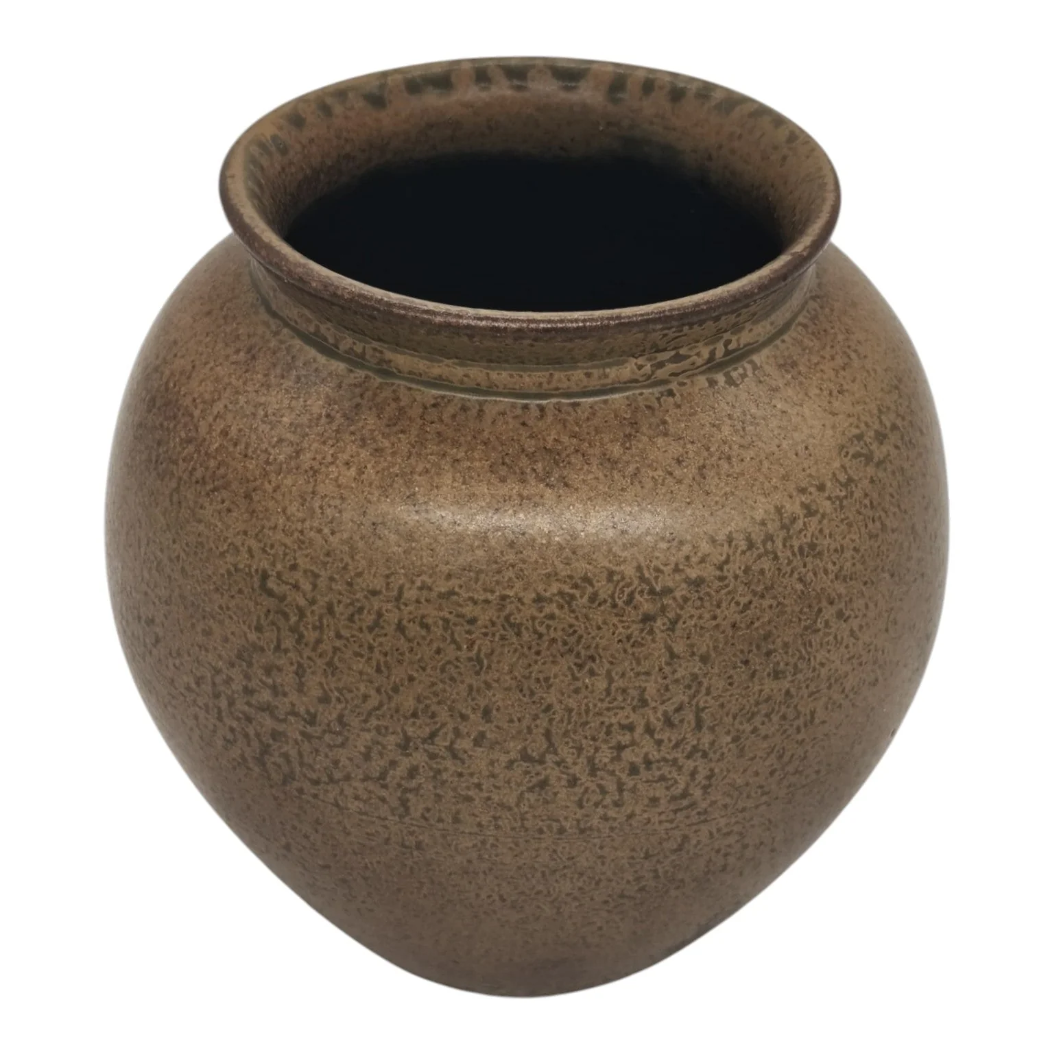 AKDC Ceramic Plant Pot, Handcrafted Flower Vase Garden Pots, Versatile Stylish Flower Pot, Storage Container Planter Pot for Home Office Event Decor (18cmx12cm)Brown - Image 4