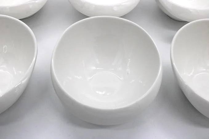AKDC Ceramic shallow Bowl 5inch set of 6 White - Image 3
