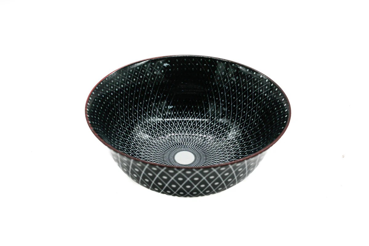 AKDC-Ceramic Soup Bowl Black 075946