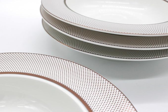 AKDC Ceramic Soup Plate set of 4 Multicolor - Image 3