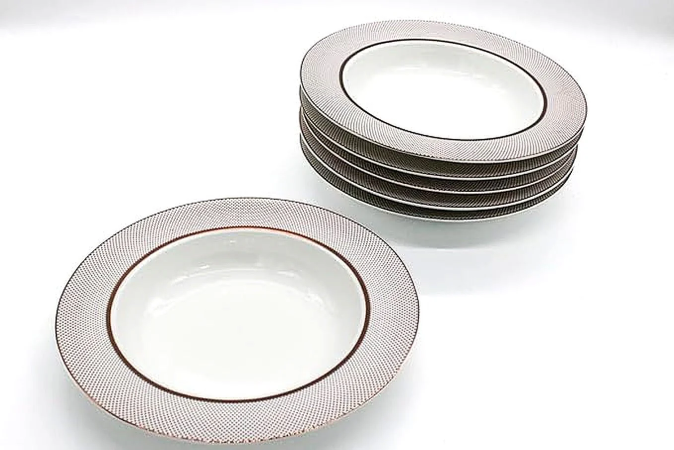 AKDC Ceramic Soup Plate set of 6 Multicolor - Image 3