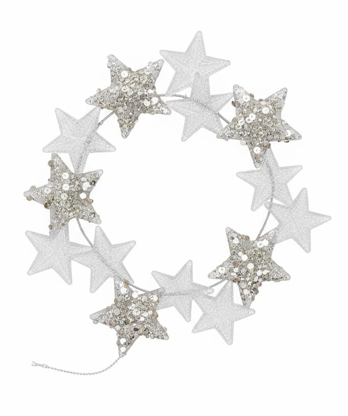 AKDC Christmas Hanging Ornament – Multi-Star Festive Design for Christmas Tree & Holiday Décor, 13 cm
