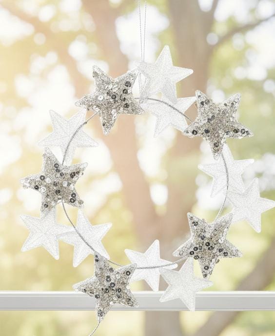 AKDC Christmas Hanging Ornament – Multi-Star Festive Design for Christmas Tree & Holiday Décor, 13 cm - Image 2